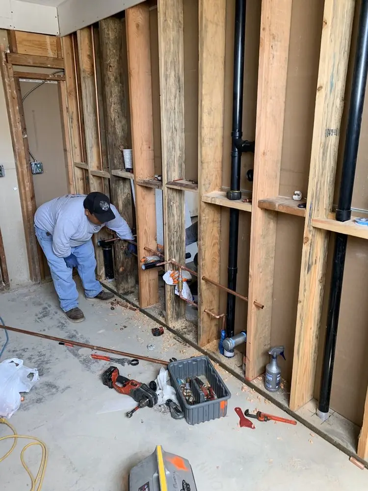 Commercial rough-in plumbing for Gas Line Repair in Thornton